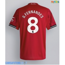 Camisa de time de futebol Manchester United Bruno Fernandes #8 Replicas 1º Equipamento 2025-26 Manga Curta